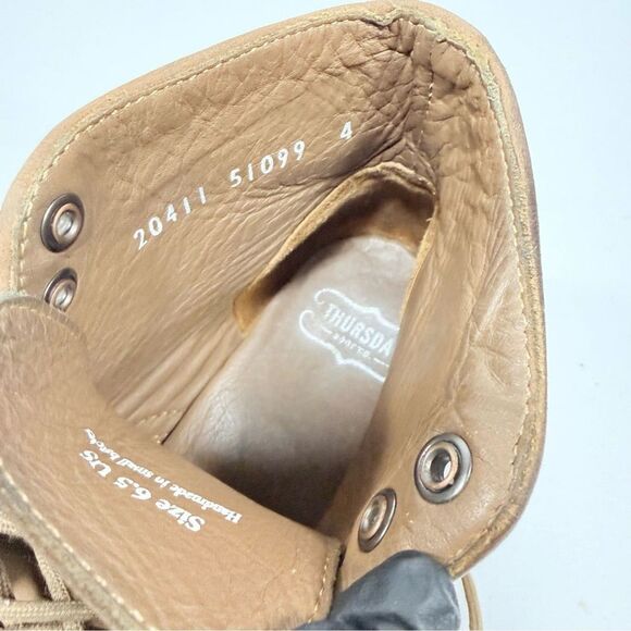 Thursday Boot Co. Moc Toe Diplomat Pebble Nubuck Leather Women's Size 6.5 - Picture 13 of 16